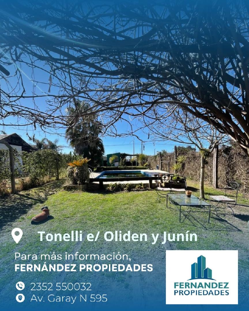 CASA QUINTA EN VENTA, CALLE TONELLI N°514, ZONA RESIDENCIAL. CHACABUCO.- COD. 290